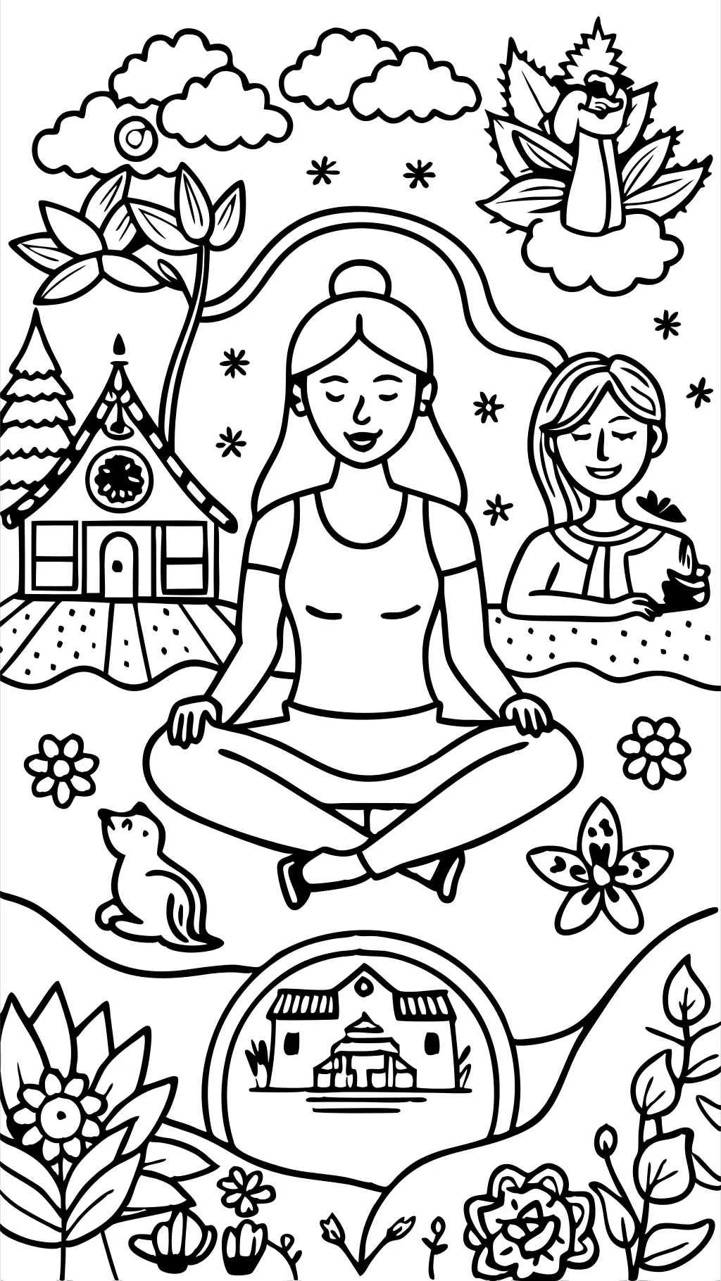 coloring pages of ladies